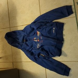 SALE Vintage Missy Elliott Adidas hoodie  women S blue with orange and grey logo